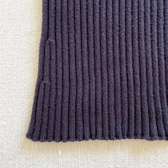 Women's Escada Sport Minimal Ribbed Cotton Turtleneck Sweater Size Small - Picture 4 of 6